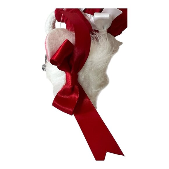 Annalee Dolls Valentine Girl Mouse 6" Poseable Plush Tags Handmade White Red - Picture 8 of 10